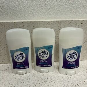 Lady Speed Stick ZERO Simply Clean Deodorant Antiperspirant 1.4oz (3Pack) 11/26